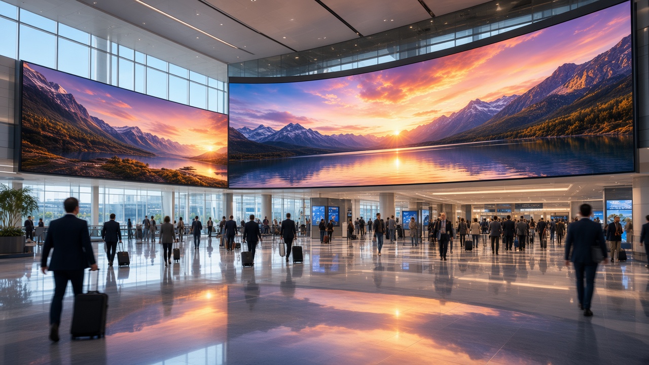 Lobby LED video wall